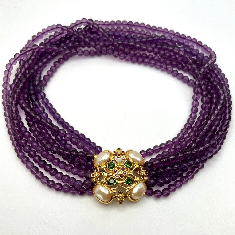 Elizabeth Taylor for Avon Forever Violet Necklace